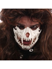 MASKE SKELETT WEISS 