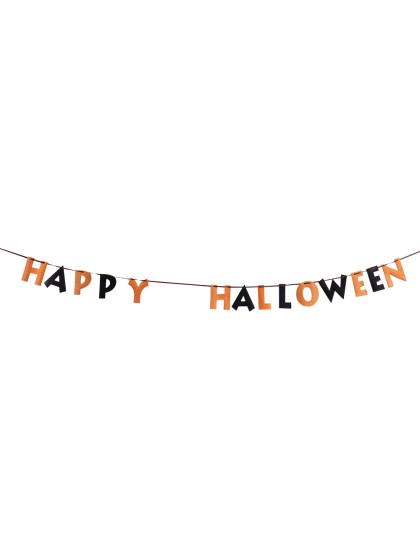 HAPPY HALLOWEEN GARLAND 365CM X 13.5CM