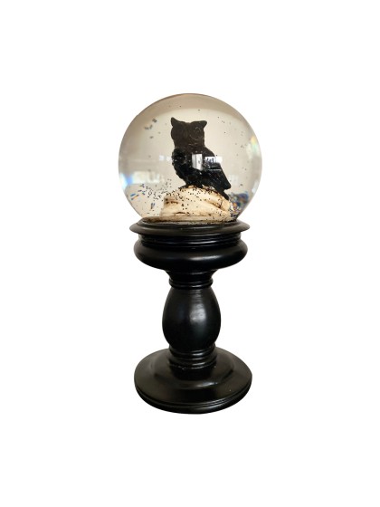 BOULE A NEIGE HIBOU DIA 9CM X 22CM
