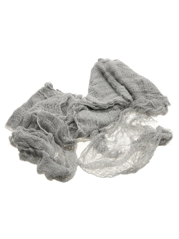 TISSU LAMBEAUX GRIS 76CM X 183CM