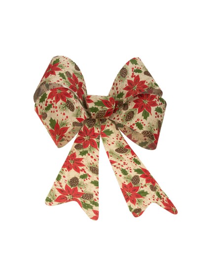 1 POINSETTIA BOW 36.5CM X 50.8CM