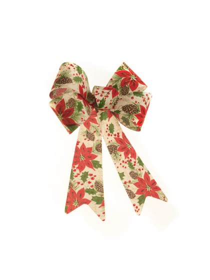 1 POINSETTIA BOW 22.9CM X 39.1CM