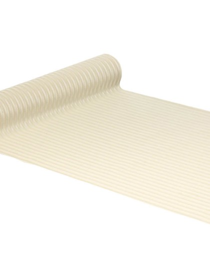 TABLE RUNNER CORDUROY WHITE 28CM X 3M