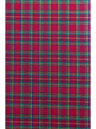 SCOTTISH FOLDED TABLECLOTH RED/GREEN/GOLD 140CM X 240CM