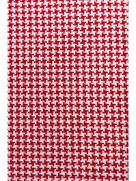 CHEMIN DE TABLE WIND ROSES ROUGE/BLANC 28CM X 3M