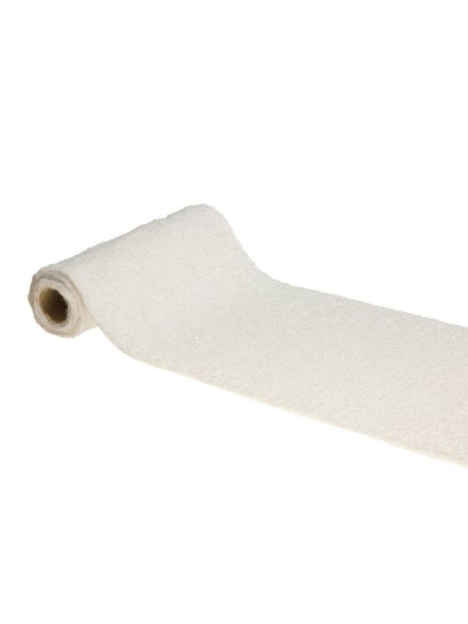 TISCHLÄUFER POLAR WEISS FILAMENTS SILBER 30CM X 3M