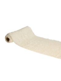 CHEMIN DE TABLE POLAR BLANC FILAMENTS OR 30CM X 3M