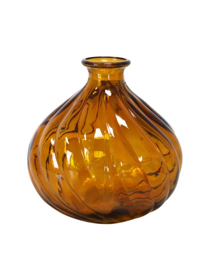 VASE BELLA AMBRE DIA 17CM X 17CM