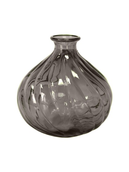 VASE BELLA QUARTZ GREY DIA 17CM X 17CM