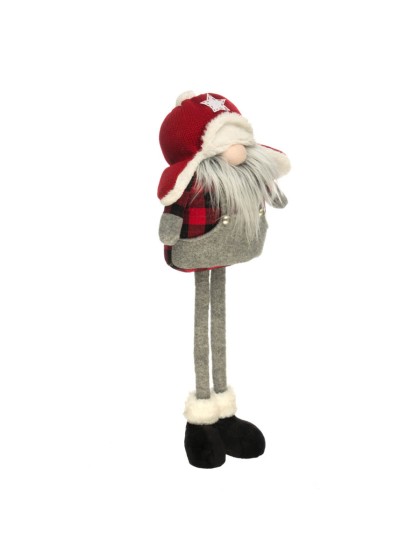 RED/GREY GNOME LEWIS TELESCOPING LEGS 30CM X 13CM X 58CM