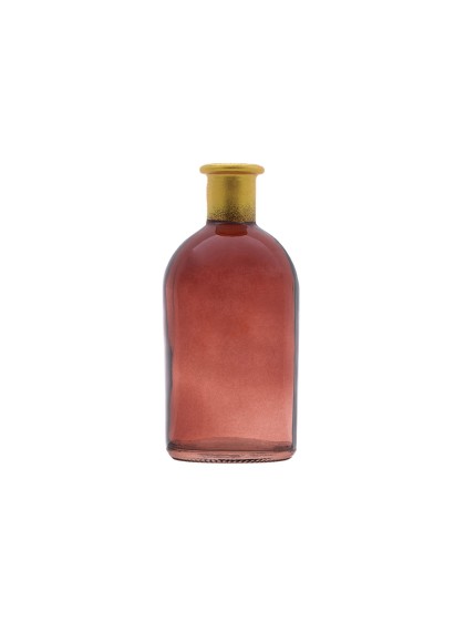 ROSY MINI BOTTLE DARK RED GOLD DIA 6.5CM X 13CM