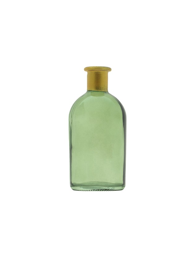 MINI FLACON ROSY VERT OLIVE OR DIA 6.5CM X 13CM