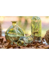 ROSY MINI BOTTLE OLIVE GREEN GOLD DIA 6.5CM X 13CM