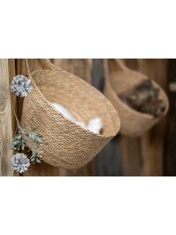 SET 4 PANIERS JONC NATUREL ANSE 18CM X 12CM X 13CM/24CM X 18CM X 15CM/28CM X 22CM X 17CM/32CM X 26CM X 19CM