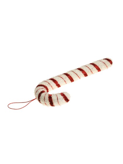 CANDY CANE ROUGE/BLANC ETINCELANT 11CM X 29CM