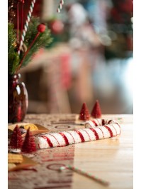 CANDY CANE ROUGE/BLANC ETINCELANT 11CM X 29CM