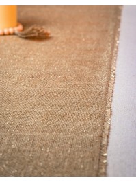 NAPPE JUTE FIL D’OR PLIEE 145CM X 3M