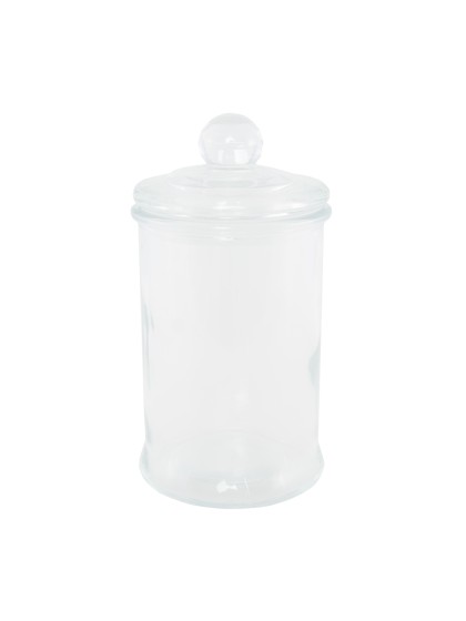 BONBONNIERE VERRE AVEC COUVERCLE 600ML 9.8CM X 18.7CM