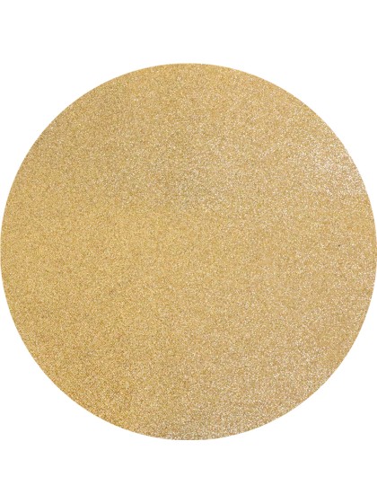 6 SETS DE TABLE PAILLETTES PREMIUM OR DIA 34CM