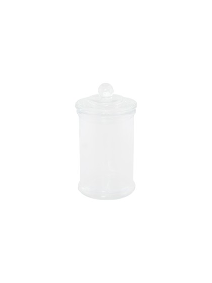 BONBONNIERE VERRE AVEC COUVERCLE 135ML 6CM X 11.7CM