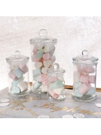 BONBONNIERE VERRE AVEC COUVERCLE 135ML 6CM X 11.7CM