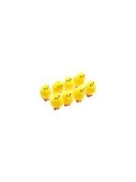 BOX 8 POUSSINS GELB 3.5CM