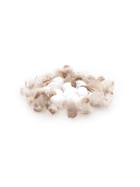 BAG W/ WHITE EGGS AND FEATHERS 40GR