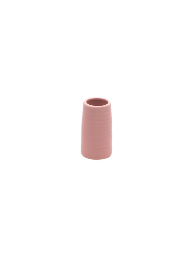 CERAMIC VASE SYRACUSE ROSE TAN DIA 5CM X 9CM
