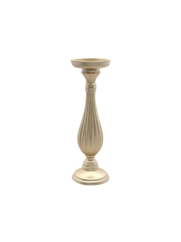 PORTE BOUGIE BOIS OR DIA 10.5CM X 33.5CM