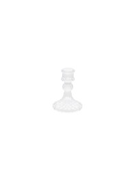 CLEAR CANDLE HOLDER DIA 8CM X 10.5CM