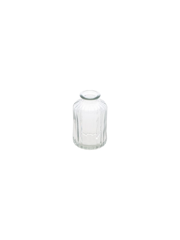 VASE VERRE TRANSPARENT DIA 6.2CM X 10CM