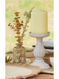 CLEAR GLASS VASE DIA 6.2CM X 10CM