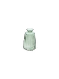 SAGE GREEN GLASS VASE VERONE DIA 7CM X 11CM