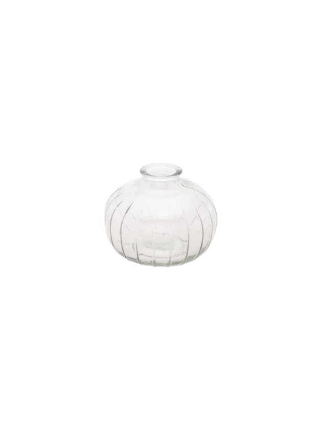 VASE GLAS BARI TRANSPARENT DIA 11CM X 8.5CM