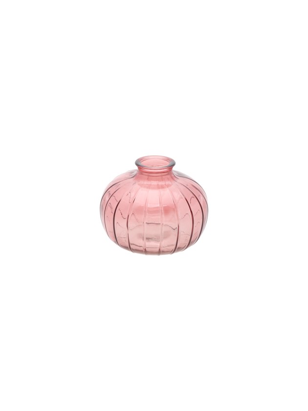 VASE VERRE BARI ROSE D’AMBRE DIA 11CM X 8.5CM