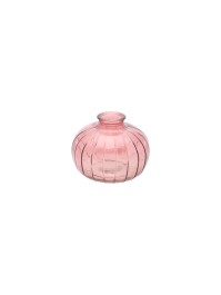 ROSE TAN GLASS VASE BARI DIA 11CM X 8.5CM