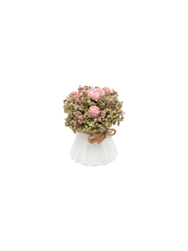 BOUQUET FLEURS ROSES APOLLINE DIA 6.5CM X 9CM