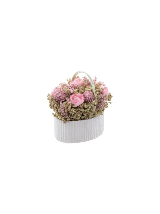FLOWER BOUQUET SMALL BASKET LINA 8CM X 6CM X 8CM