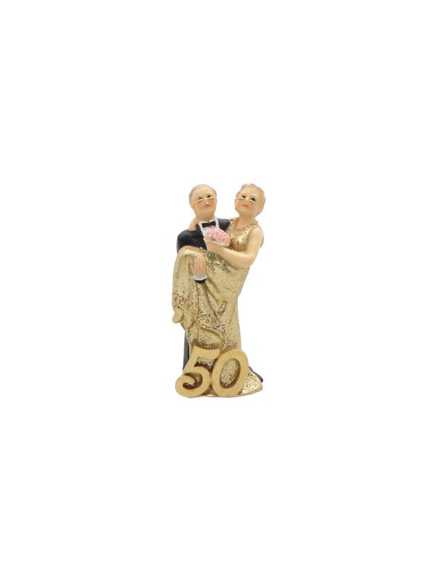 PAAR KUNSTHARZ NOCES D’OR 3.5CM X 2.4CM X 8.6CM