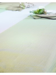 NAPPE COTON LAVE VERT SAUGE 125CM X 240CM
