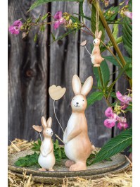 HANGING RESIN RABBIT 2.5CM X 3CM X 8CM