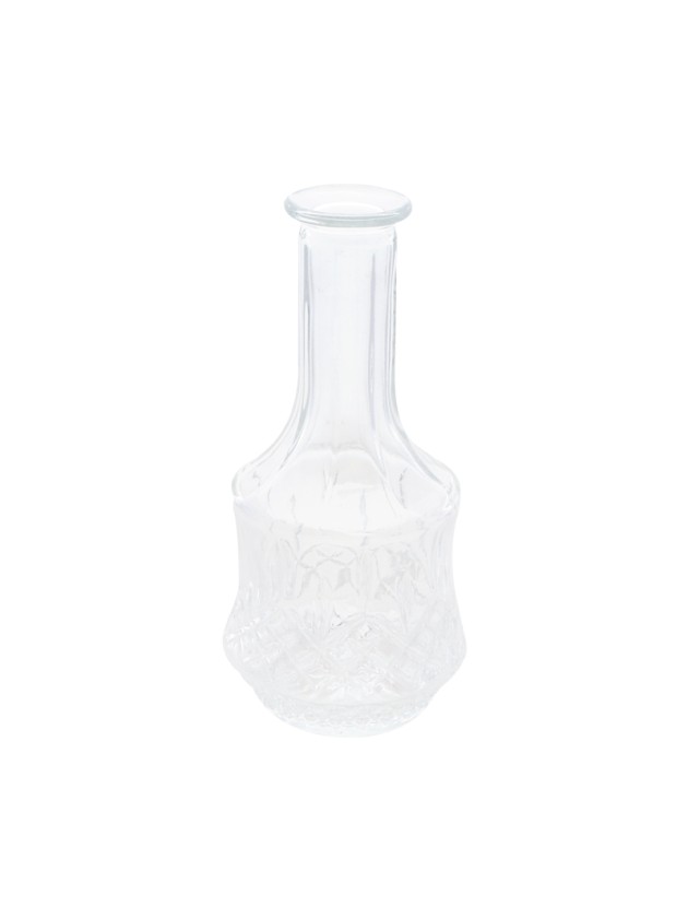 EINZELBLUMENVASE GLAS ANTIQUE TRANSPARENT DIA 10CM X 21.5CM