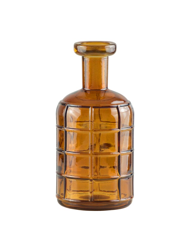 VASE NOVA 0.6L AMBRE DIA 9CM X 19CM