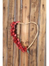 SET 2 HERZEN RATTAN SUSP CA. 29.5CM X 2.2CM X 31CM/ 27.5CM X 1.5CM X 27CM