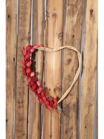SET 2 COEURS ROTIN A SUSP ENV 38CM X 2.2CM X 41CM /33.5CM X 1.5CM X 37.5CM