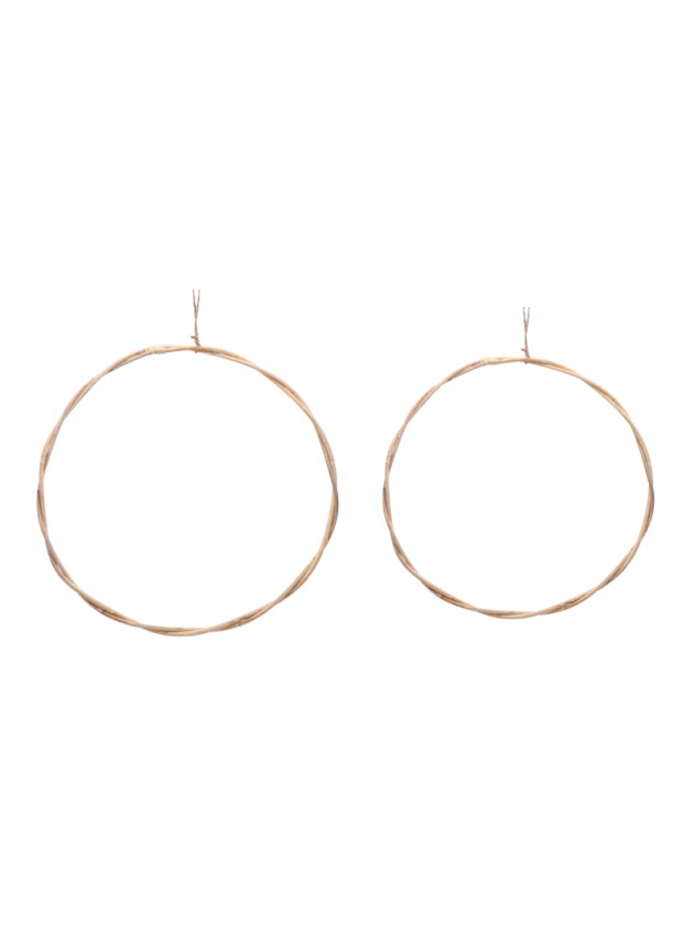 SET 2 ANNEAUX RATTAN SUSP CA. DIA 50CM X 1.5CM/ DIA 45CM X 1.5CM