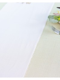 TISCHLÄUFER TOUCHE DE VENT WEISS 28CM X 5M