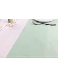NAPPE PLIEE TOUCHE DE VENT VERT SAUGE 140CM X 240CM