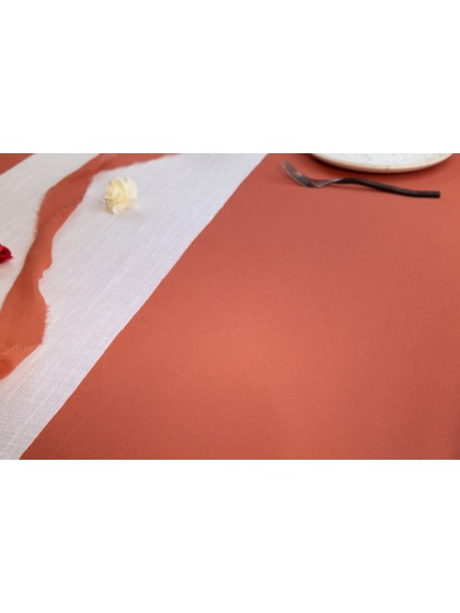 TERRACOTTA TOUCH OF WIND TABLECLOTH 140CM X 240CM