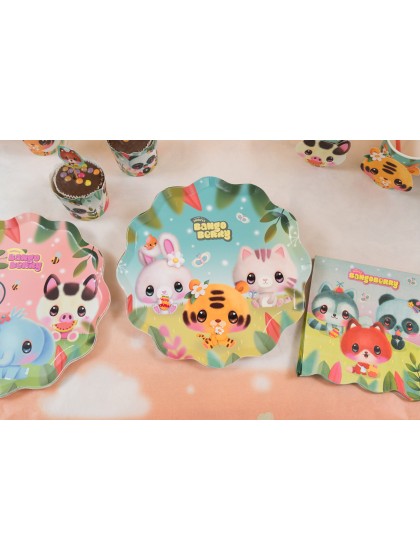8 ASSIETTES PLASTIC FREE 2 ASS BANGOBERRY © 23CM